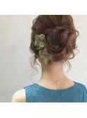 〔ange maco〕セミロングの大人シニヨン
