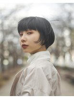 ニコヘアー(niko hair) 襟足スッキリショートボブ▼LINEID@vey3047y