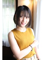 ロンド 表参道店(Lond)&nbsp;丸みショートボブへア＊大人可愛いシースルーバング