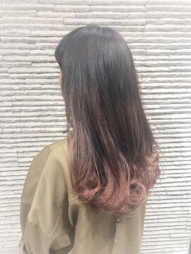 アクト 原宿(ACT) グラデーションサーモンピンク