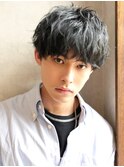 くせ毛パーマ風ウルフ