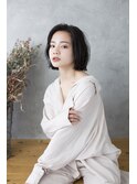 【Totia堀江】春パーマ×外ハネボブ×ミントベージュ