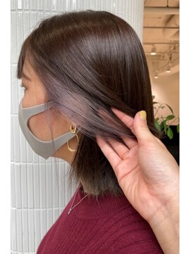 エムスラッシュフィール 東戸塚(M.SLASH FIEL) 憧れのアッシュラベンダーをイヤリングカラーで！