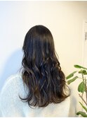 ブリーチなし × ブルーアッシュ