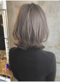冬のシアンベージュ×くびれレイヤー