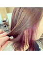 アグ ヘアー グレン 宇都宮店(Agu hair glen) アソビ+α☆ボルドーピンクのインナーカラー☆ブリーチ必須!!