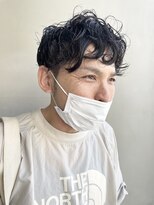 ヘアー アイス 御器所本店(HAIR ICI) 40代メンズパーマ × メンズカット