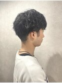 メンズ刈り上げツイストスパイラルパーマ