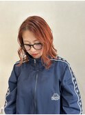 ビビッドオレンジとボブ