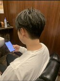 センターパート 田町 理容室 顔剃り 床屋 カルマパーマ