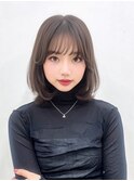 ツヤ髪透明感外ハネミディレイヤー似合わせカット