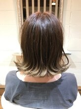 ヘアーデザイン ロッタ(hair design lotta) 【hair desidgn lotta】　外ハネ＋グラデーションカラー