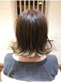 【hair desidgn lotta】 外ハネ+グラデーションカラー
