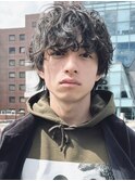 マッシュシャドウパーマテテ風無造作パーマ刈り上げない