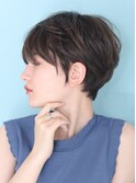 40代50代似合わせ小顔美髪シアーカラーカールショート