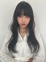 ユーフォリア 新宿通り(Euphoria)&nbsp;ブリーチなしダークグレージュ韓国風レイヤーカットワイドバング