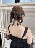 カチもり　ツインテール　ヘアセット