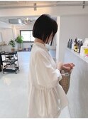 トーンダウンアゴラインミニボブ