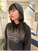 ウルフカット×デザインカラー