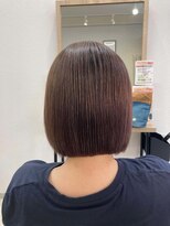 エルプラスヘアー 平尾店(L+hair) （40代）ナチュラルボブ【トリートメントでくせ毛改善】