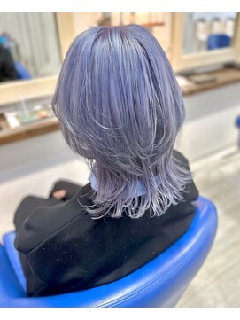ヘアースタジオゼン アドバンス(hair studio Zen advance) ウルフ×パープルシルバー