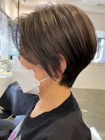 ソワネ 表参道(soigne)&nbsp;表参道白髪ぼかしハイライトミディアムボブショートボブ40代50代