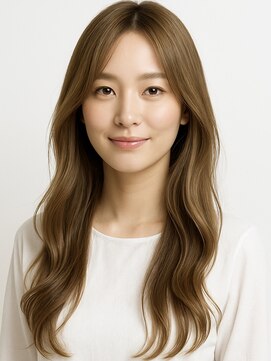 グレカ(GRECA) 透け感ロングレイヤー × アッシュベージュ