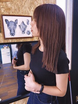 ジュリー(Julie)の写真/ダメージにお悩みの方必見！髪に優しい薬剤を使用し、ダメージを最小限に◎毎日のケア方法もお伝えします♪