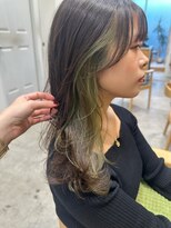 セイドット リー(Say. Ree)&nbsp;Say.ロングレイヤーアッシュブラックインナーカラー表参道青山