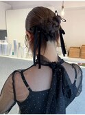 リボンヘアセット/小川/enu河原町/京都美容室