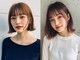 レリーアンテ 大阪梅田(Rely ante)の写真/赤みを抑えた色素薄めのデザインカラーで,柔らかく垢抜けた印象に[梅田/西梅田駅/髪質改善/顔周り/学割U24]