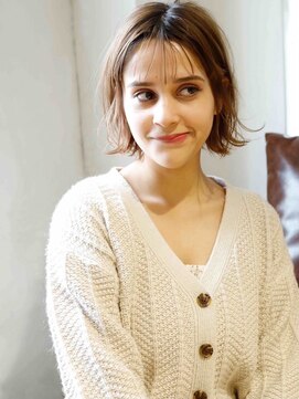 ロッソ ヘアアンドスパ 北千住店(Rosso Hair&SPA) ショートレイヤーボブ×シースルーバング【北千住】