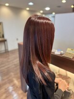 セレスト 心斎橋店(CELESTE)&nbsp;髪質改善　酸熱トリートメント×ツヤ感　ボルドーカラー