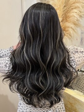 ディモアンド 表参道(Dimo&) xハイライト/イメチェン/ホワイトブロンド/外ハネボブ/美髪/