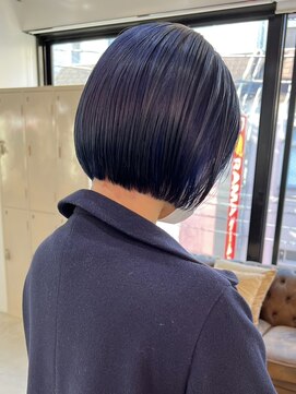 デート 下北沢(DATE) 下北沢切りっぱなしボブリーチカラーダブルカラーレイヤーボブ◇