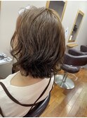 外はねボブ×デジタルパーマ