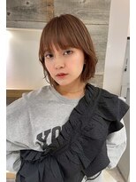 シェノン 表参道(CHAINON)&nbsp;表参道/着物ヘア/ダークアッシュ/ミディアムレイヤーカット/渋谷