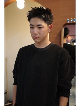 エディ(Edy) メンズスパイキーショート刈り上げ眉毛カットジェットモヒカン