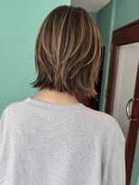 モルト 麻生(molt)&nbsp;韓国風　レイヤーボブ　くびれボブ　ハイライト