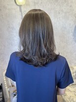 ディーヴァヘアーエズ(DIVA hair Eze) ブリーチなしカラー◎ミディアムレイヤーオリーブ夏カラー