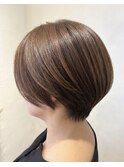 ショートボブ ハンサムショート　ナチュラルショート