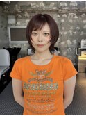 ショートウルフレイヤー/大阪梅田/小顔カット