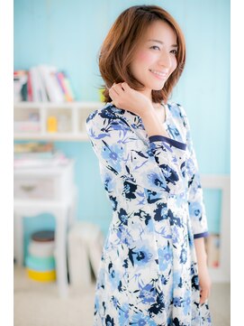 ミック ヘアアンドビューティー 大山店(miq  Hair&Beauty) 色香漂う、女度ＵＰの”抜け感ミディ”