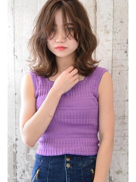 アダムスブォーノ(adamsbuono) 【adams buono/keita】　透けシースルーロブ×シアーグレージュ