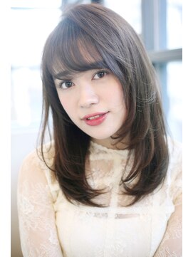 マリアバイアフロート(Maria by AFLOAT) 【重山】3Dカラージグザグバングミニマムボブノットヘア3040代◎