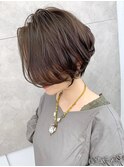 絶壁解消×ワンカールパーマ×大人ショート