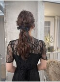 クラシカルなルーズヘアセット/ヘアアレンジ
