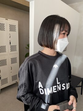 アンフェインド02(UNFEIGNED 02) クラゲヘアー/小顔に見せるヘア/ココアベージュ/伏見/栄