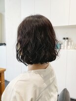 エムプラス 二子玉川(Mplus)&nbsp;大人女性30代40代やわらかボブウエーブパーマ　夏目サトル