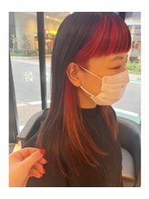 チップタップ 府中店(tip top)&nbsp;フェイスフレーミング × オレンジ